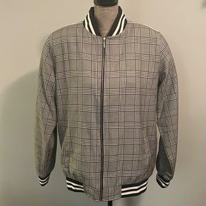 Hot Rod | Mens Bomber Jacket | Plaid | Rockabilly | Size: XL | 95% Cotton